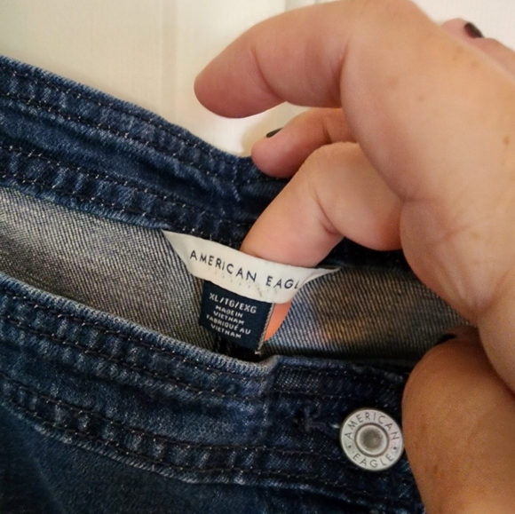 American Eagle Denim Overall Skirt Size Xl Cowgirl Country NWT - Picture 5 of 10